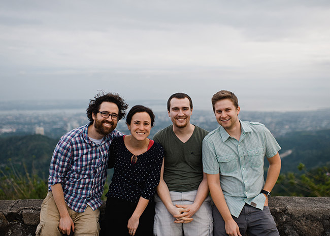 group of four people in the Philippines