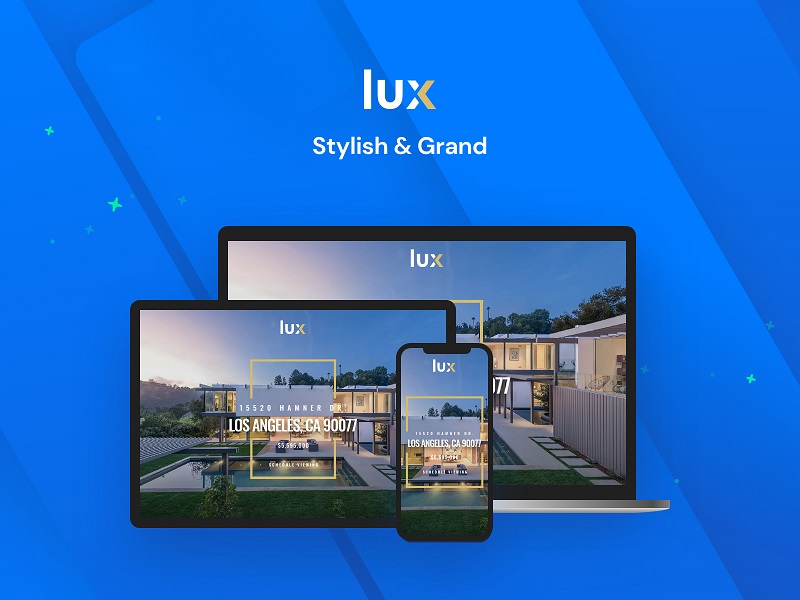 Single listing website: theme lux